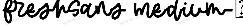 FreshSans Medium字体转换